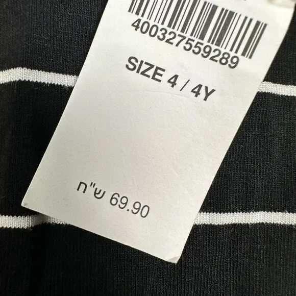 NWT American Eagle Girls Black White Sleeveless Dress & Athletic Shorts - Size 4 NWT American Eagle Girls Black White Sleeveless Dress & Athletic Shorts - Size 4
